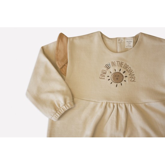 Auntie Me Organic ’Find Joy in the Ordinary’ Frill Sweater