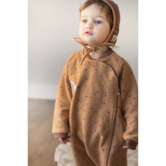 Auntie Me Organic Pastry Shell ‘Irregular Dots' Jumpsuit