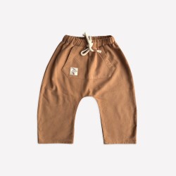 Biscuit Flannel Trousers Wİth Kangroo Pocket