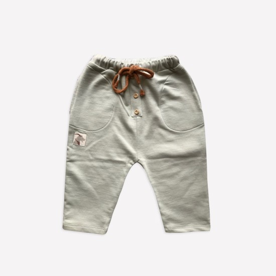 Celadon  Jogger With Round Pocket