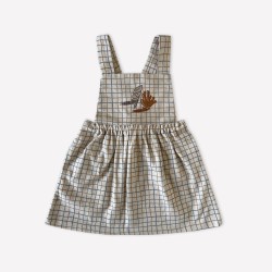 Auntie Me Organic Wavy Checked Flannel Dress