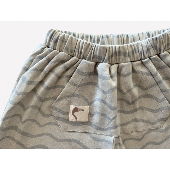 Auntie Me Organic Blue Waves ’Surfing Whale’ Shorts