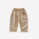 Auntie Me Organic Ivory Cream ’Shell and Coral' Pleated Woven Trousers